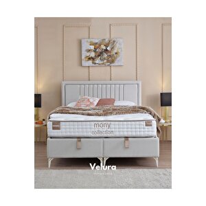 Dreamwell Tek Kişilik Yatak Baza Başlık Seti (90 X 190) Krem