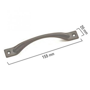 Kemer Siyah 140 Mm  Kulp Lüks Country Mutfak Mobilya Dolap Çekmece Kulpu Siyah