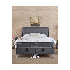 Latex Pratic Tek Kişilik Yatak Baza Başlık Seti (140 X 200) Gri