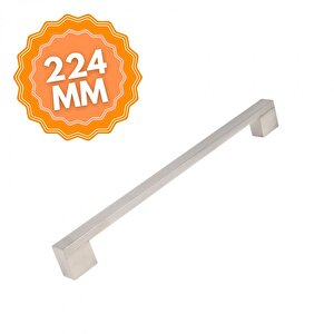 Alüminyum Köprü İnox 224 Mm  Kulp Lüks Country Mutfak Mobilya Dolap Çekmece Kulpu 224 mm