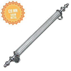 Elif Krom 128 Mm  Kulp Lüks Country Mutfak Mobilya Dolap Çekmece Kulpu 128 mm