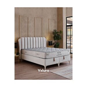 Viscopratic Çift Kişilik Yatak Baza Başlık Seti (200 X 200) Krem