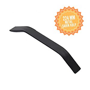 Şahin Siyah 224 Mm  Kulp Lüks Country Mutfak Mobilya Dolap Çekmece Kulpu 224 mm