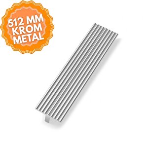 Tema Krom 512 Mm  Kulp Lüks Country Mutfak Mobilya Dolap Çekmece Kulpu 510 mm