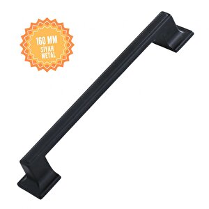 Gama Siyah 160 Mm  Kulp Lüks Country Mutfak Mobilya Dolap Çekmece Kulpu Siyah