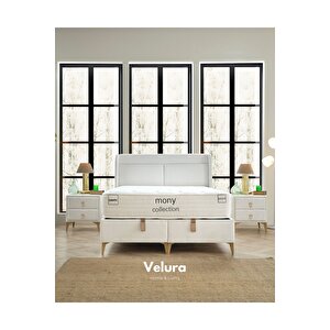 Climatic Çift Kişilik Yatak Baza Başlık Seti (200 X 200) Krem