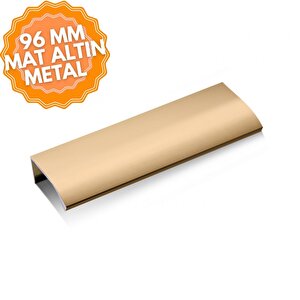 Lidya Mat Altın 96 Mm  Kulp Lüks Country Mutfak Mobilya Dolap Çekmece Kulpu 96 mm