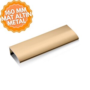 Lidya Mat Altın 160 Mm  Kulp Lüks Country Mutfak Mobilya Dolap Çekmece Kulpu 160 mm