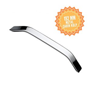 Şahin Krom 192 Mm  Kulp Lüks Country Mutfak Mobilya Dolap Çekmece Kulpu 192 mm