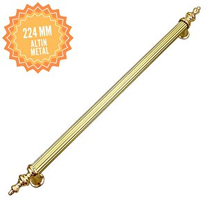Elif Altın 224 Mm  Kulp Lüks Country Mutfak Mobilya Dolap Çekmece Kulpu 224 mm