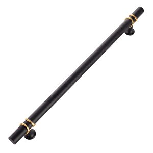 Esin Siyah 224 Mm  Kulp Lüks Country Mutfak Mobilya Dolap Çekmece Kulpu 224 mm