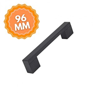 Alüminyum Köprü Siyah 96 Mm  Kulp Lüks Country Mutfak Mobilya Dolap Çekmece Kulpu 96 mm
