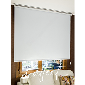 Beyaz Blakout (karartma) Stor Perde 140x260 cm
