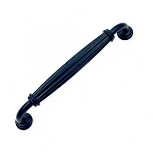 Kardelen Siyah 128 Mm  Kulp Lüks Country Mutfak Mobilya Dolap Çekmece Kulpu 128 mm