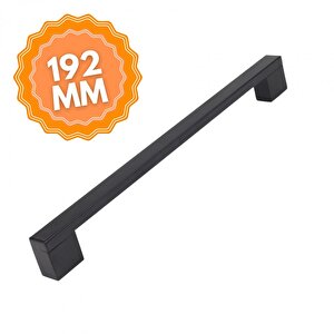 Alüminyum Köprü Siyah 192 Mm  Kulp Lüks Country Mutfak Mobilya Dolap Çekmece Kulpu 192 mm