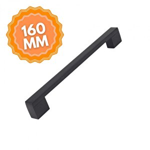 Alüminyum Köprü Siyah 160 Mm  Kulp Lüks Country Mutfak Mobilya Dolap Çekmece Kulpu 160 mm
