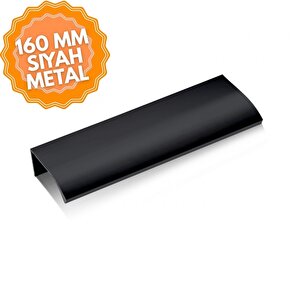 Lidya Siyah 160 Mm  Kulp Lüks Country Mutfak Mobilya Dolap Çekmece Kulpu 160 mm