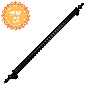 Elif Siyah 320 Mm  Kulp Lüks Country Mutfak Mobilya Dolap Çekmece Kulpu 320 mm