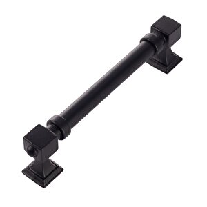 Zümra Siyah 128 Mm  Kulp Lüks Country Mutfak Mobilya Dolap Çekmece Kulpu 128 mm