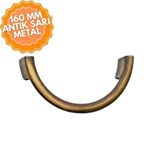 Ay C Antik Sarı 160 Mm  Kulp Lüks Country Mutfak Mobilya Dolap Çekmece Kulpu Antik Sarı