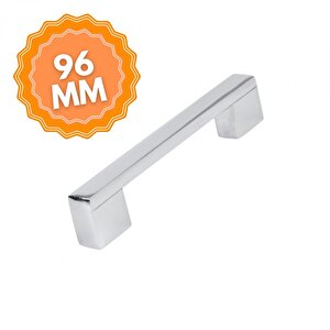 Alüminyum Köprü Krom 96 Mm  Kulp Lüks Country Mutfak Mobilya Dolap Çekmece Kulpu 96 mm