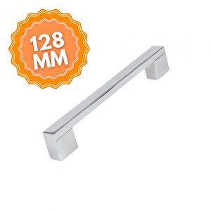 Alüminyum Köprü Krom 128 Mm  Kulp Lüks Country Mutfak Mobilya Dolap Çekmece Kulpu 128 mm