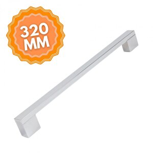 Alüminyum Köprü Krom 320 Mm  Kulp Lüks Country Mutfak Mobilya Dolap Çekmece Kulpu
