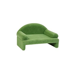 Pet Peluş Kedi Oturma Koltuğu Kedi Yatağı Yeşil