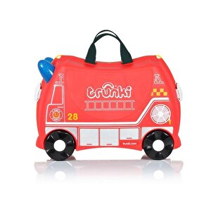 Trunki İtfaiye Aracı Frank Binilebilen Ve Sürülen Çocuk Bavulu
