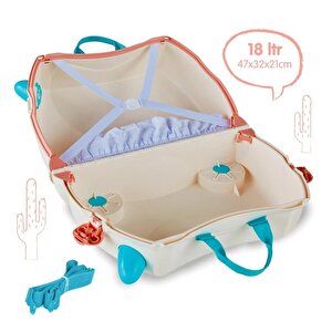 Trunki Lama Lola Binilen Ve Sürülen Çocuk Bavulu