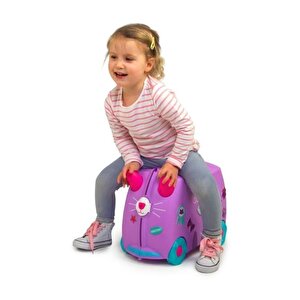 Trunki Kedi Cassie Binilen Ve Sürülen Çocuk Bavulu