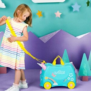 Trunki Una Unicorn Binilebilen Ve Sürülen Çocuk Bavulu