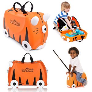 Trunki Kaplan Tipu Binilen Ve Sürülen Çocuk Bavulu