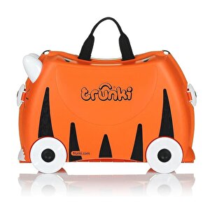 Trunki Kaplan Tipu Binilen Ve Sürülen Çocuk Bavulu