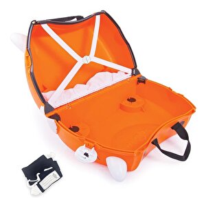 Trunki Kaplan Tipu Binilen Ve Sürülen Çocuk Bavulu