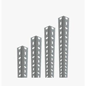 4 Adet 200 Cm Galvaniz Çelik Raf Profil - 2,00 Mm