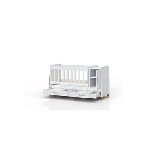 Yataklı, Mdf Korkuluklu, Anne Yanı, Dolaplı, Çekmeceli, Büyüyen, Sallanır Beşik 60 X 120