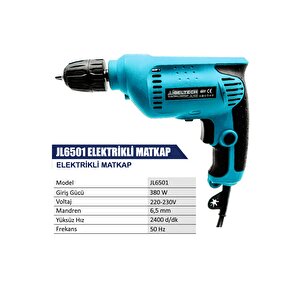 İbeltech Jl6501 Elektrikli 6.5mm 380 Watt Matkap