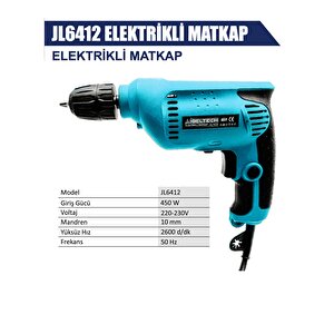 İbeltech Jl6412 10 Mm 450 Watt Elektrikli Matkap