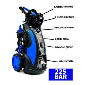 Rapco 225 Bar İndiksiyon Motor 3200 Watt Profesyonel Yüksek Basınçlı Yıkama Makinesi