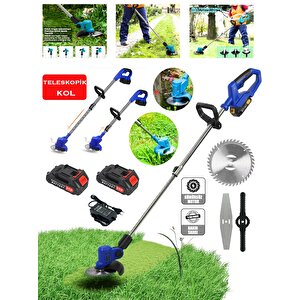 Rowermax İbeltech Pro-s Çift Akülü Şarjlı Kenar Ot Çalı Çim Biçme Kesme Tırpan Makinesi
