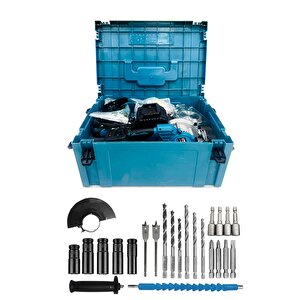 Germany Style Şarjlı Pro 6'lı Makine Seti Matkap Led Lamba Daire Testere Taşlama Hilti Somun Sökme
