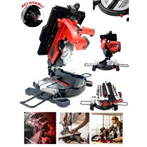 1200 Watt Pro 210 Mm Bakır Sargı Alttan Üstten Tablalı Tezgah Üstü Gönye Kesme Makinesi