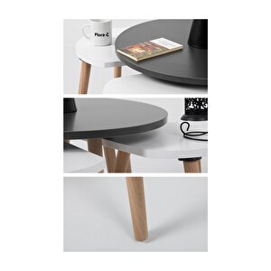 Pi̇ssa / Orta Sehpa / Sehpa Seti / Sehpa Takımı / 5 Parçalı Sehpa Seti