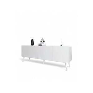 Luna Tv Ünitesi /tv Sehpası Ahşap Ayaklı (160 Cm)