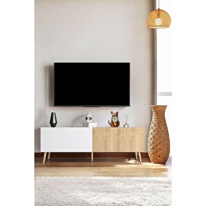 Luna Tv Ünitesi /tv Sehpası Ahşap Ayaklı (160 Cm)