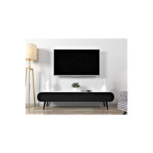 Flora Dia Dekoratiif Tv Ünitesi 150 Cm (beyaz-si̇yah)