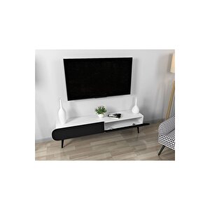 Flora Dia Dekoratiif Tv Ünitesi 150 Cm (beyaz-si̇yah)