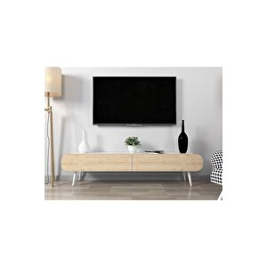 Flora Dia Dekoratiif Tv Ünitesi 150 Cm (beyaz-meşe)