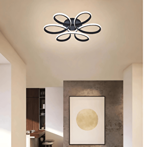 Modern Beyaz Plafonyer Ultra Power Beyaz Ledli Avize - Çap 40 Cm